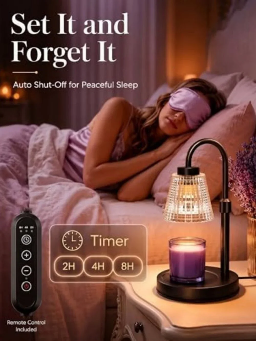 Stylish Candle Warmer Lamp with Timer & Dimmer - Perfect Birthday Gift for Her